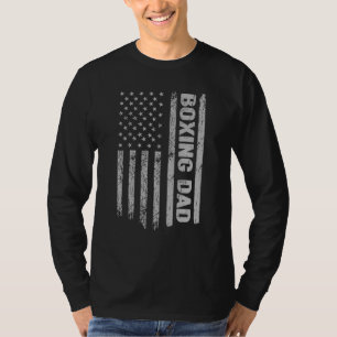 T-shirt Boxe Papa America Us Drapeau Patriot Vintage