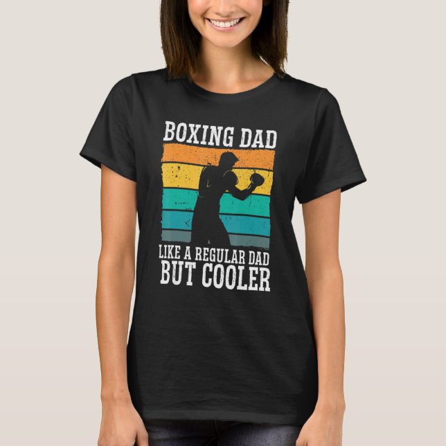 T-shirt Boxe papa Boxing Moves Boxing Coach Daddy Boxer (Devant)