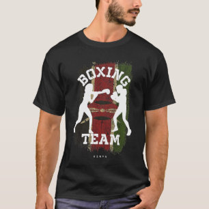 T-shirt Boxe pour femmes Kenya Combat Sports Fighter Boxe