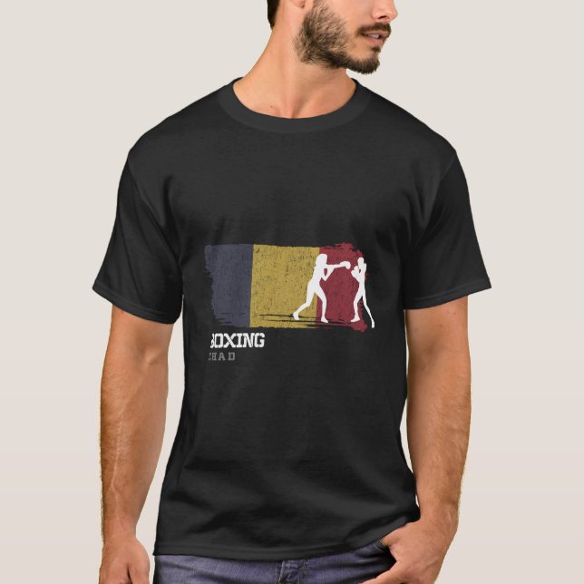 T-shirt Boxe pour femmes Tchad Combat Sports Boxe (Devant)