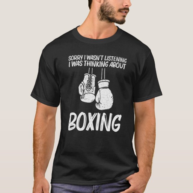 T-shirt Boxe Pour Hommes Femmes Kickboxing Coach Gants Box (Devant)
