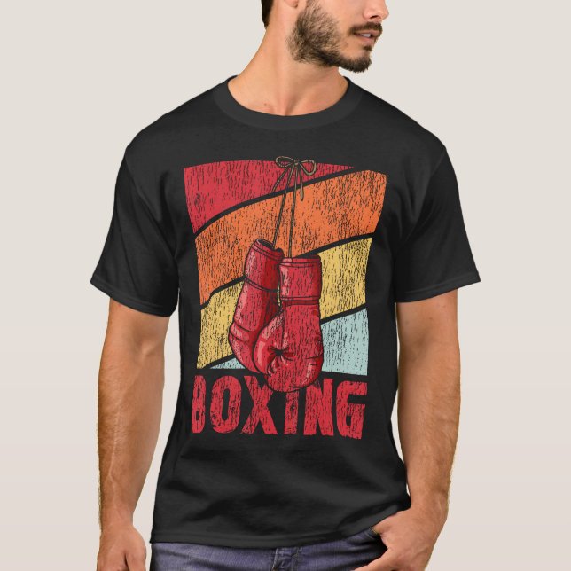 T-shirt Boxe Rétro Vintage (Devant)