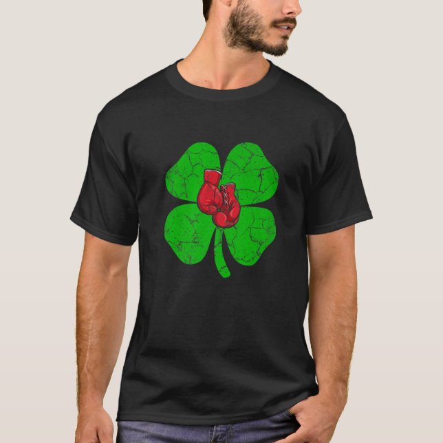 T-shirt Boxe Shamrock rétro St.Patrick Joueur de la journé (Devant)