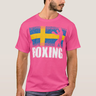 T-shirt Boxe Sport Suède Drapeau Suédois Boxer