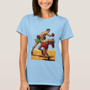 T-shirt Boxe sportive vintage, Boxers dans un combat