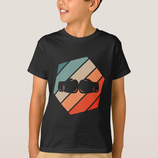 T-shirt Boxe style rétro Vintage (Devant)