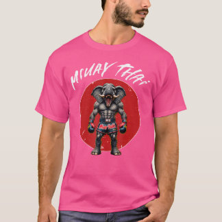 T-shirt Boxe Thaïlandaise Et Eléphant Muay Thai