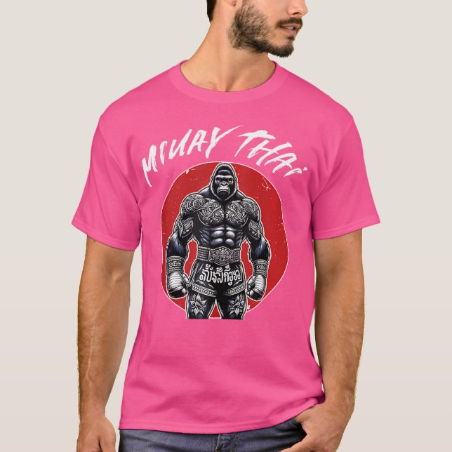 T-shirt Boxe Thaïlandaise Et Muay Thai Gorilla (Devant)