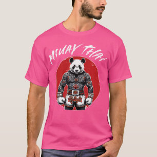T-shirt Boxe Thaïlandaise Et Panda Thaïlandais Muay