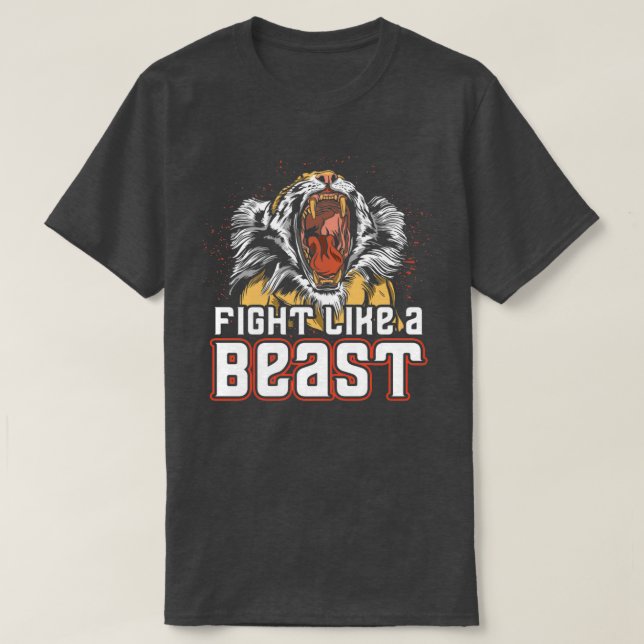 T-shirt Boxe thaïlandaise Muay Tiger thaïlandais Nak Muay  (Design devant)