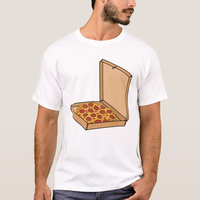 T-shirt Boxed Pepperoni Pizza (Devant)