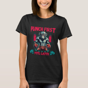 T-shirt Boxer Aller Ape Punch Premier Boxing Singe
