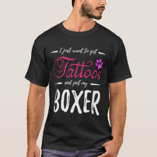 T-shirt Boxer Amoureux des chiens Tattoo Shirt Funny Chien