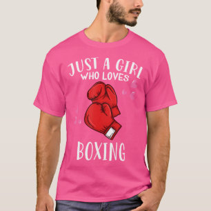 T-shirt Boxer Boxing Amateur Juste Une Fille Qui Aime Boxe