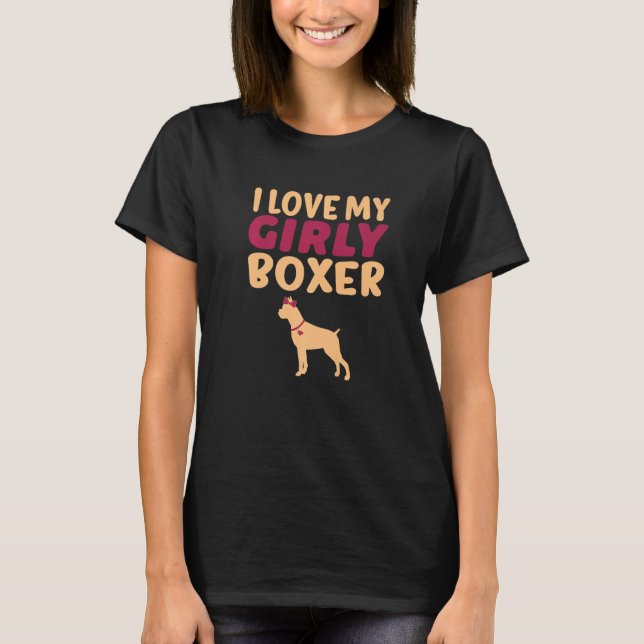 T-shirt Boxer Canine animal drôle fille chien levrette Gen (Devant)