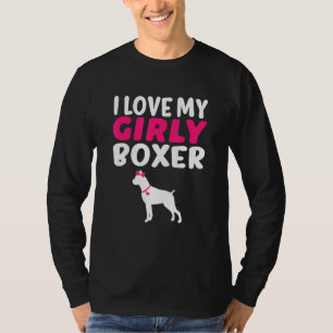 T-shirt Boxer Canine Animaux de compagnie Girl Chien Pup G