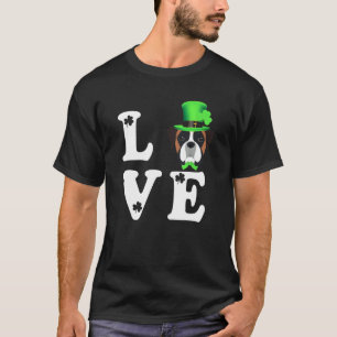 T-shirt Boxer Chien Jour de la Saint Patrick irlandais