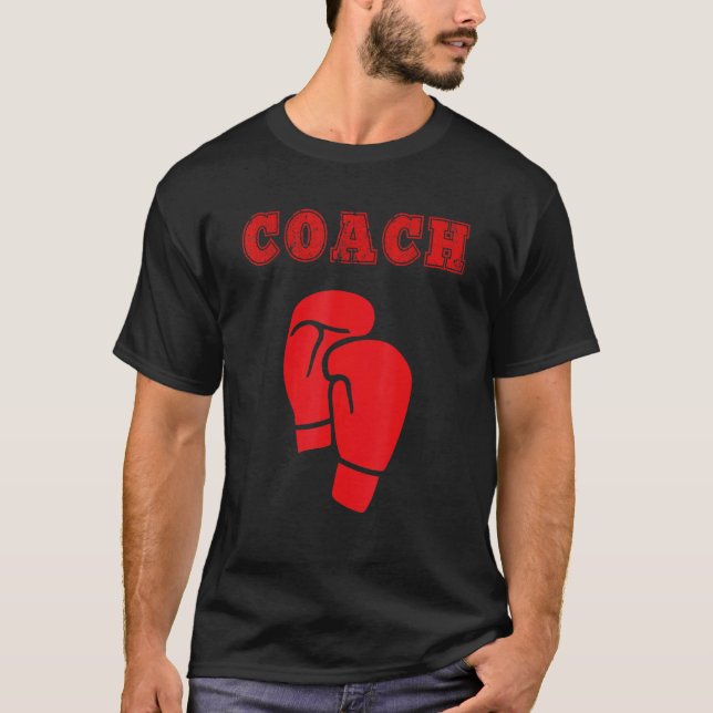 T-shirt Boxer Coach Boxer Red Boxer Gants (Devant)