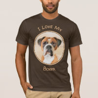Boxer Dog Peinture Non Décroché Art animal origina