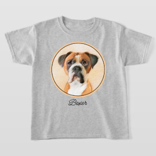 T-shirt Boxer Dog Peinture Non Décroché Art animal origina