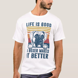 T-shirt Boxer Dog Toxits For Men Women Boxer Dog Dad Maman