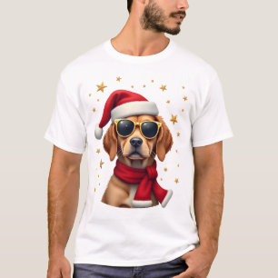 T-shirt Boxer Drôle Lumières de Noël Costume de Noël Pyjam
