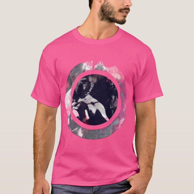 T-shirt Boxer Fighter Dans Un Cercle (Devant)
