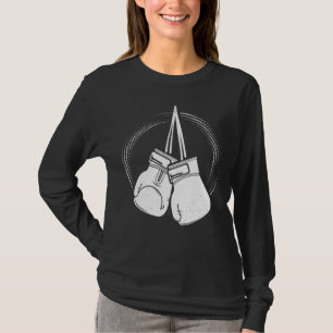 T-shirt Boxer Gants de boxe blanche
