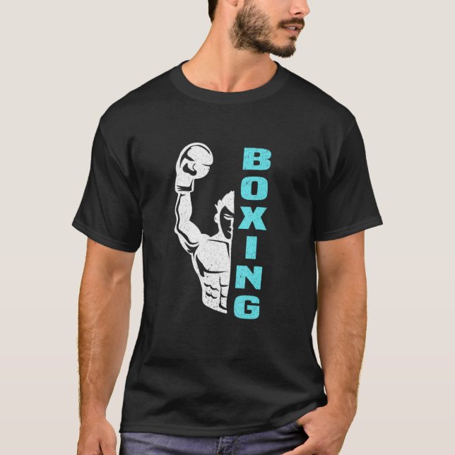 T-shirt Boxer Gants Punch Bag Boxer Combat (Devant)