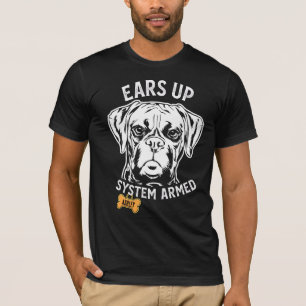 T-shirt Boxer Gros chien Armé