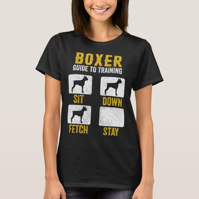 T-shirt Boxer Guide To Training  Dog Mom Dad  Owners (Devant)