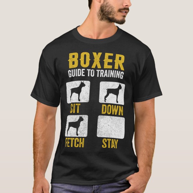 T-shirt Boxer Guide To Training  Dog Mom Dad  Owners (Devant)