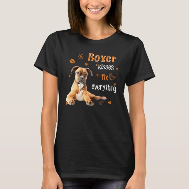 T-shirt Boxer Kisses Tout réparer (Devant)