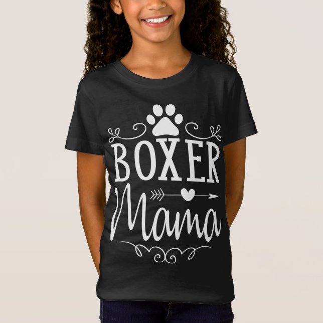 T-Shirt Boxer Mama - Boxer Dog Don Pour Boxer Lover (Devant)