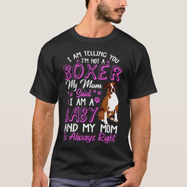 T-shirt Boxer Maman Chien (Devant)