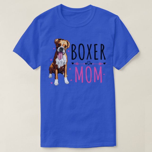 T-shirt Boxer Maman Cute Boxer Lover Chien propriétaire (Design devant)