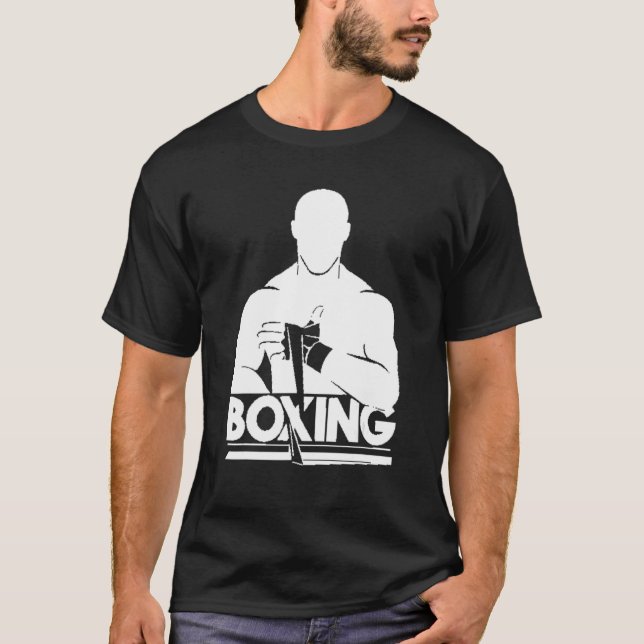 T-shirt Boxer Man Kickboxer Boxer Concours de lutte (Devant)