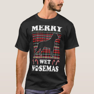 T-shirt Boxer Merry Wet Nosemas Christmas Boxer Chien Prop