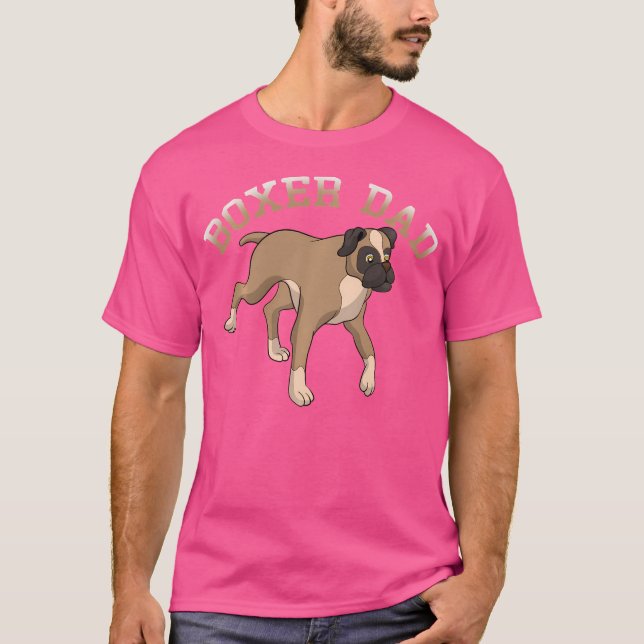 T-shirt Boxer Papa Boxer Amoureux Animal Animal Chien Prop (Devant)
