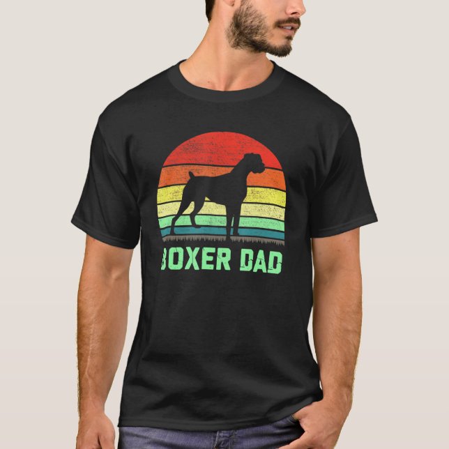 T-shirt Boxer papa chien (Devant)