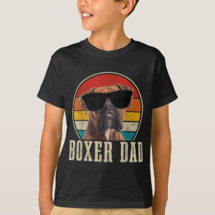 T-shirt Boxer Papa Vintage Funny Boxer Chien Propriétaire