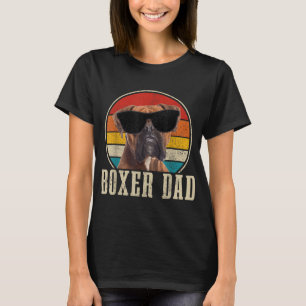T-shirt Boxer Papa Vintage Funny Boxer Chien Propriétaire