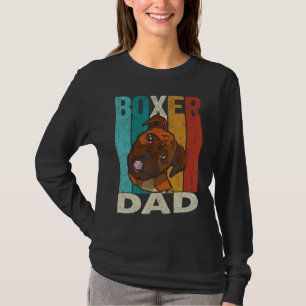 T-shirt Boxer père chien rétro Vintage chien boîte papa