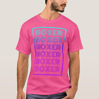 T-shirt Boxer Rétro Chien 70'S