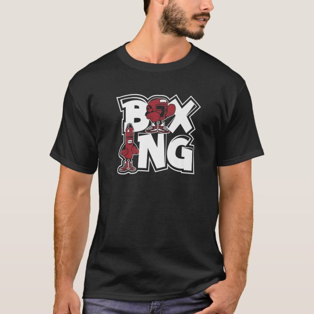 T-shirt Boxer Thai Boxer Kickboxer Fist Fighter Box (Devant)