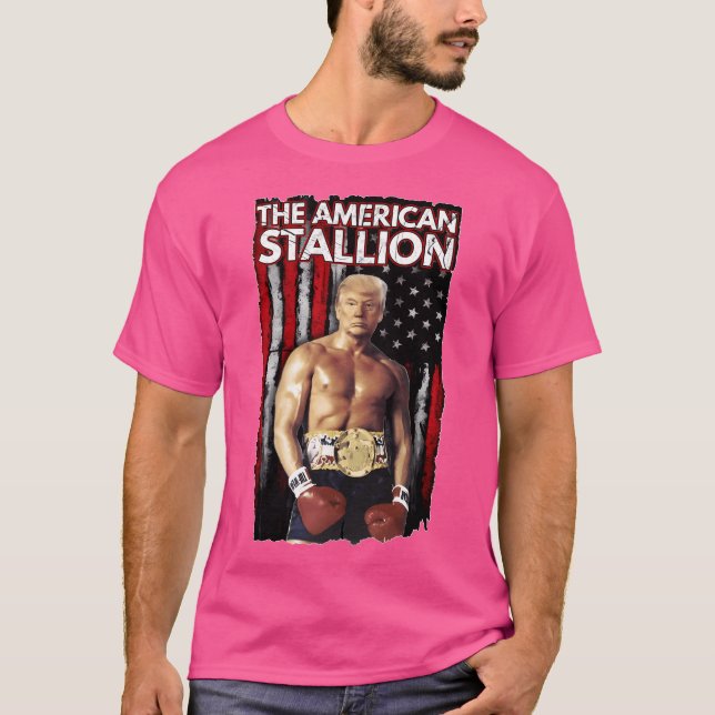 T-shirt Boxer Trump Rocky Trump Meme (Devant)