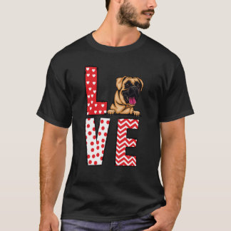 T-shirt Boxer Valentines Day Love Valentine Cute Hearts