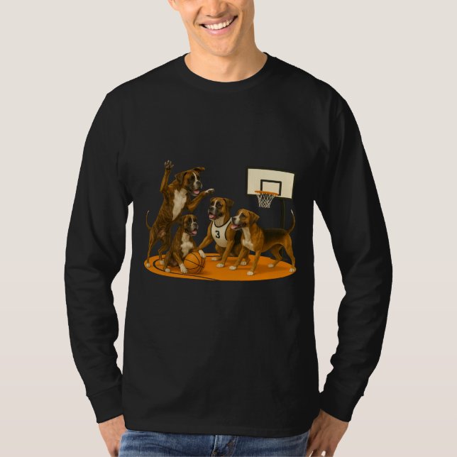 T-shirt Boxers playing basketball (Devant)