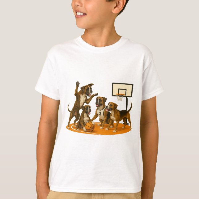 T-shirt Boxers playing basketball (Devant)