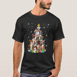 T-shirt Boxes Arbre de Noël Carlin Chien Chien Xmas Pyjama